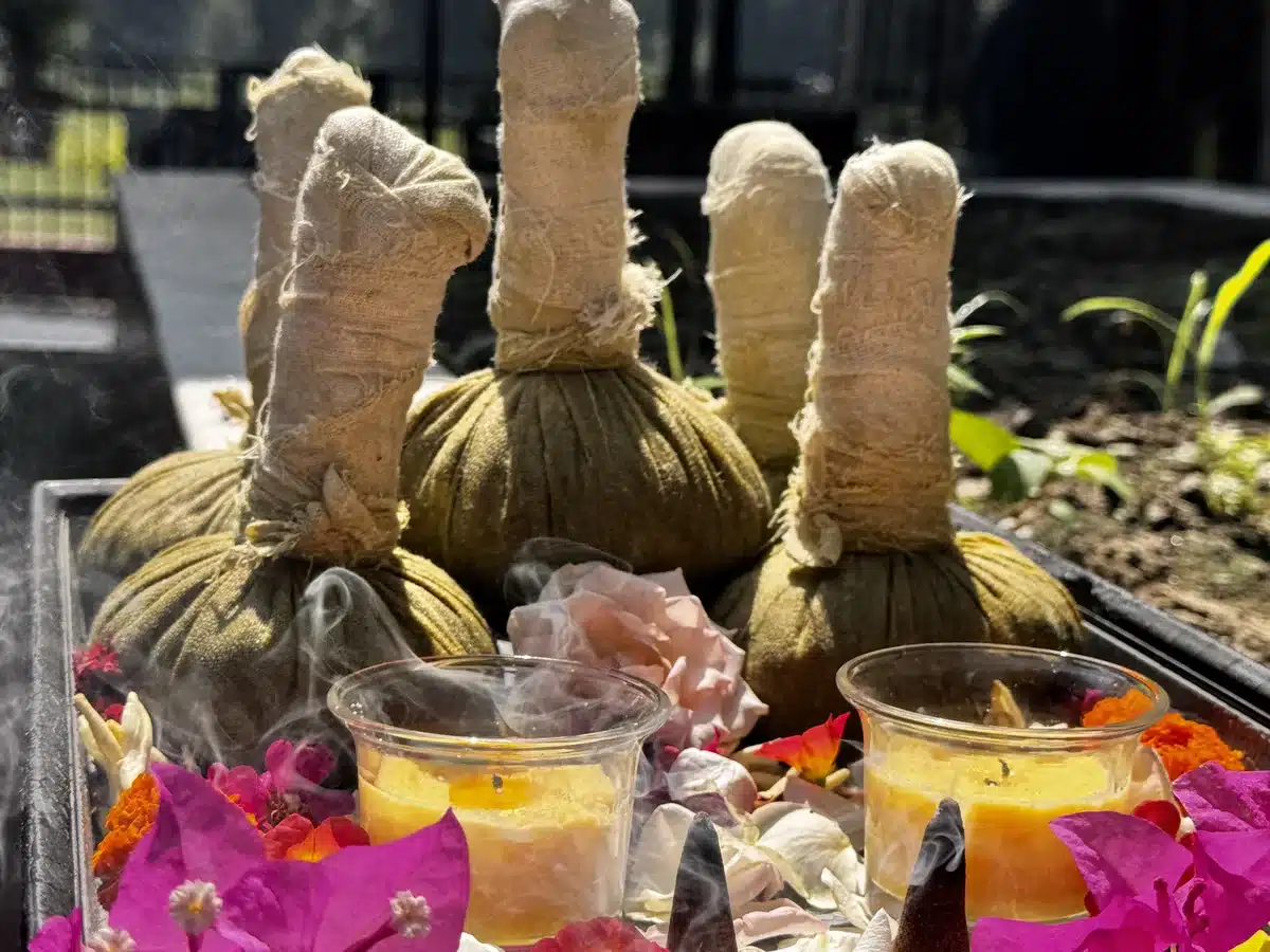 Patra Potli herbal compress therapy at Yan Cure Ayurveda retreat